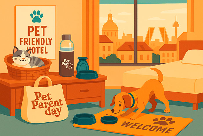 Kit bienvenida perro hotel boutique Madrid