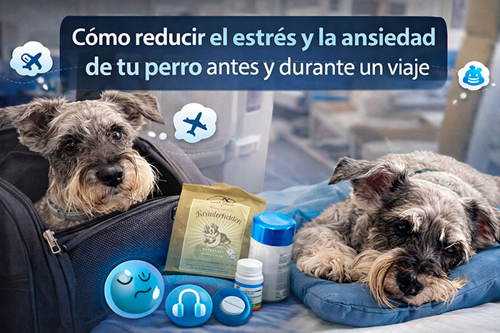Cómo reducir el estrés y la ansiedad de un perro antes y durante un viaje