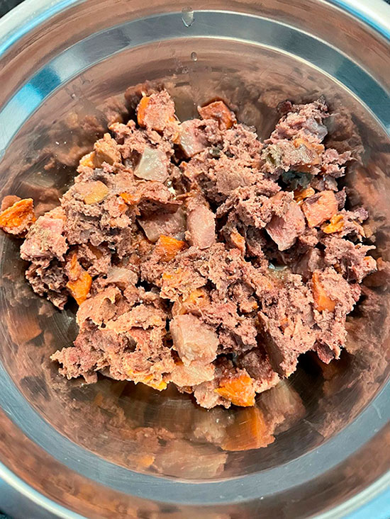 Menú cerdo cocinado de Food for Joe