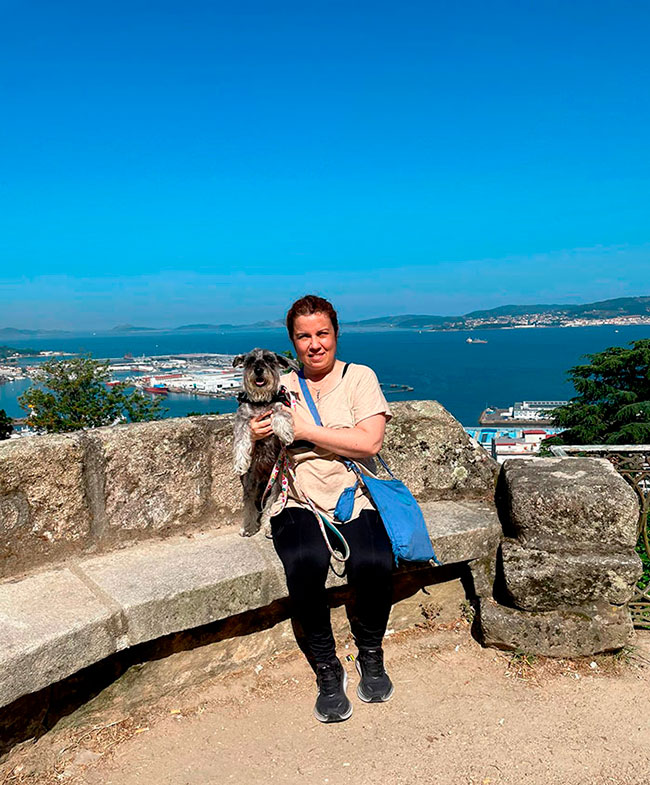 Monte O Castro Vigo con perro