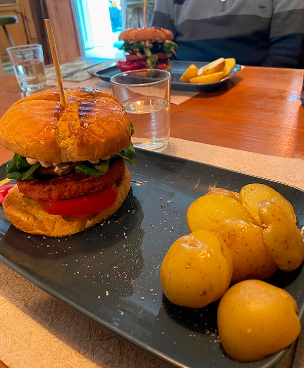 Platos veganos en Green Zone Gijón
